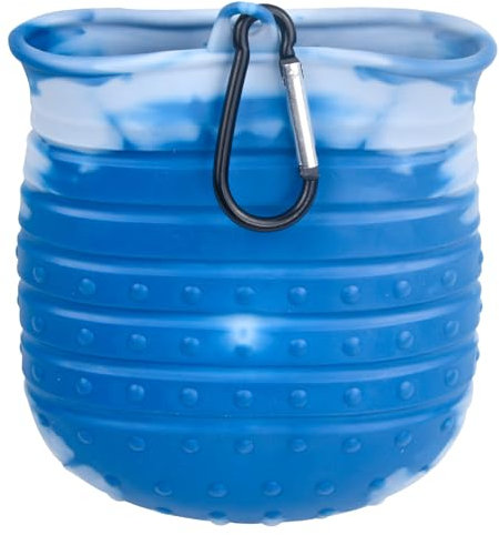 Pfotenreiniger für Hunde Groß Silikon Hunde Pfotenreiniger Tragbare Haustierpfotenreiniger Hundefußreiniger Pfotenreiniger für Massage von Hunden und Katzen zur Fellpflege Schmutziger Krallen, Blau