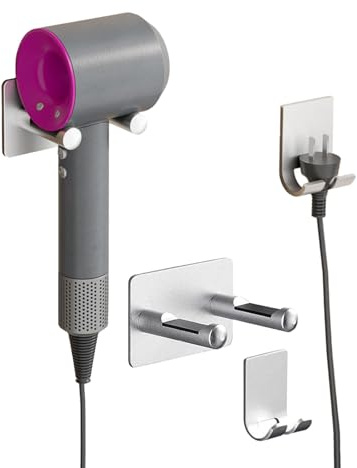 Aatpuss Soporte Para Secador De Pelo, Soporte De Baño, Soporte Para Secador De Pelo De Acero Inoxidable 304, Adecuado Para Baños, Funciona Con La Mayoría De Secadores De Pelo