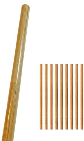 Lot de 10 bâtons Escrima en rotin clair 65 cm – Stick Arnis Kali Entraînement d'armes