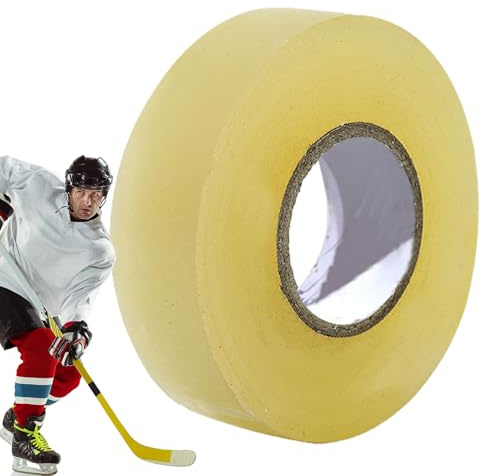 Hockeyklubba tejp – handtagstejp 2,5 cm x 25 m racketgrepp polyester | självutdragande gummigrepp tejp | mångsidig benskydd sporttejp tillbehör för strumpor och utrustning