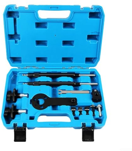 Kit di strumenti per la messa in fase del motore per Fiat per Alfa per Romeo per Lancia 1.2 16V 1.4 T-Jet, albero a camme Set di chiavi di regolazione con custodia in plastica, acciaio 45