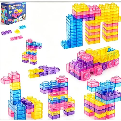 OMKSIH 40-Piece Soft TPE Sensory Blocks – Squeeze and Stretch Fidget Cubes for Stress Relief, Desktop Arrangement, and Travel, Flexible Textured Stacking Set for Adults