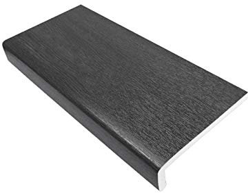 150mm Grey UPVC Window Board/Cill Cover 1.25m Long 9mm Thick Plastic Window Sill Capping