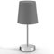 MONZANA® Nachttischlampe 32cm Stoffschirm E14 Grau Taupe Anthrazit Weiß Wohnzimmer Schlafzimmer Lampe Leuchte Tischlampe Nachttischleuchte Tischleuchte