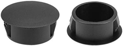 sourcing map 50Stk.Lochstopfen Plastik 19mm(3/4-Zoll) Lochrohr (18,5-19mm) Schwarz