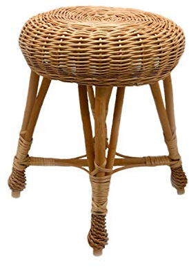 MyBer® Pilpall rund träpall stegpall sittpall brun K7-105