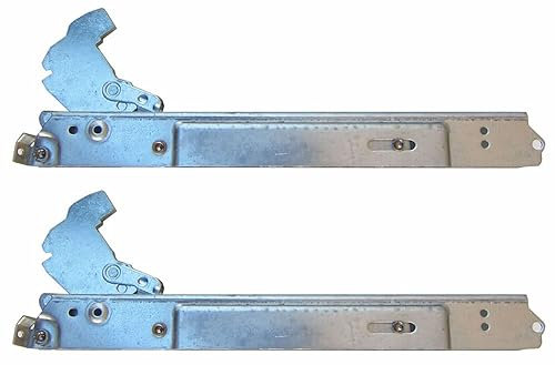 Franza - Kit 2 cerniere per Electrolux Rex Aeg Zanussi 212 x 21 mm. porta forno con doppio vetro 50289805009 - KCF4496 - Prodotto originale