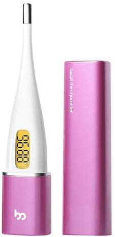 Basaltemperatur Thermometer Kinderwunsch Fruchtbarkeitsthermometer für Fruchtbarkeit- und Eisprung-Tracking (Lila)