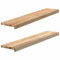 vidaXL Fensterbänke 2 Stk. Unbehandelt 100x20x2 cm Massivholz Eiche, Fensterbrett, Holz Treppenstufe, Holz Fensterbrett, Fensterbank Eichenholz