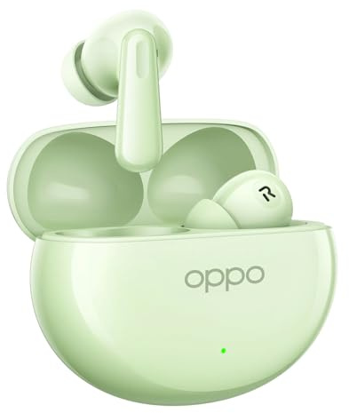 OPPO Enco Air4 Wireless Bluetooth Earbuds, True Wireless Stereo, Active Noise Cancellation, 12-Hour Battery Life, Low-Latency Gaming Experience, IP55 Water Resistance, Green