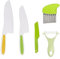 Comioke Coltello Bambini Montessori, 5 Pezzi Coltello da Frutta per Bambini, Coltelli da Cucina per Bambini da 3 Anni per Tagliare e Cuocere Frutta e Verdura