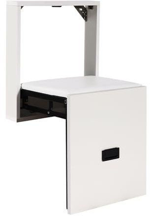 Taburete plegable de pared, taburete para cambio de zapatos, silla plegable montada en la pared, banco de zapatos montado en la pared para la entrada, capacidad de carga: 330 libras, para zonas de