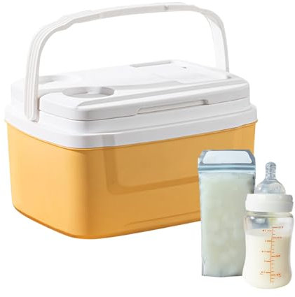 Dfstvup Isolierbox, 8L Tragbare Isolierte Kühlbox mit -Fach, Wasserdichter Auto-Kühlschrank Mit Tragegriff Und Großem Fassungsvermögen Für Getränke & Lebensmittel