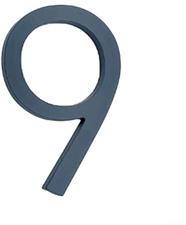 Besttoolifes Numéros de maison flottants pour portes extérieures, grand panneau d'adresse moderne en alliage de zinc avec finition résistante aux intempéries pour boîte aux lettres, clôture et villa