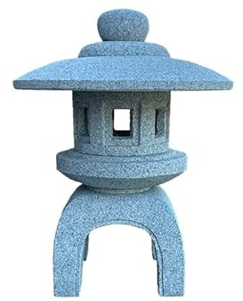 Geosism & Nature Farol Chino de Piedra (Granito Rosa) Tallado a Mano, MARUYUKIMI, 55 cm de Alto - GL639D45