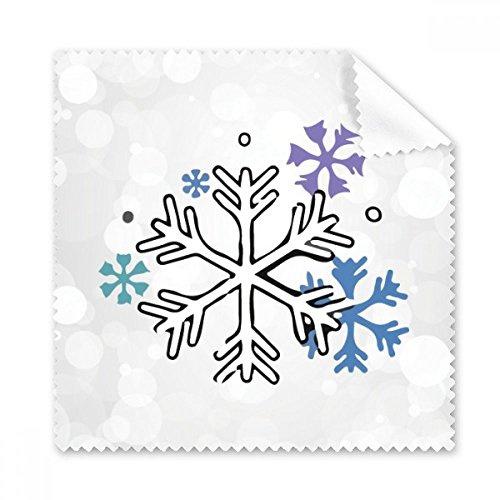 DIYthinker väder vinter snö illustration mönster glasögonputsduk rengöringsduk telefon skärm-rengöringsmedel 5 st present