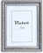 VictoR Vintage Bilderrahmen „Rubens“ in 18x24 cm Schwarz Silber - Leiste: 30x20mm - Echtglas - Fotorahmen Barock - Antik - Bilderrahmen 18x24 Schwarz