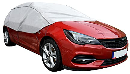 Z4L Halbgarage - Autoabdeckung für Innen- und Außenbereich, kompatibel mit Scheibenabdeckung, UV-beständig, grau - Ideal für Winter, Sommer, Herbst