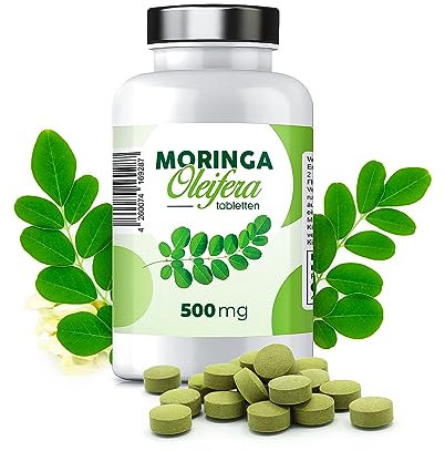 Moringa Oleifera | 400 Tabletten | 200 g Moringa Blattpulver Tabletten | vegan, laborgeprüft, hoch dosiert | leicht schluckbar | schonend verarbeitet & tablettiert