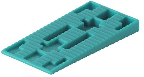 wolfcraft 120 cuñas distanciadoras de plástico I 8648000 I 40 cuñas de plástico, ideales para crear juntas de dilatación