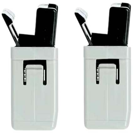 2Pcs MFG61979001 Locker Microwave Slide Out Hood Locker Fit for LG Microwave, MFG61979001 Locker Compatible with Kenmore Microwave Ovens (Black or White)