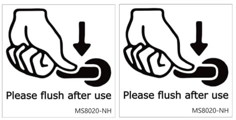 Garneck 2fogli Segnale Di Avvertimento Adesivi Per Coperchio Sedile Water Decorazione Murale Camera Da Letto Adesivi Per Wc Decalcomanie Murali Soggiorno