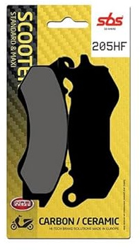 COMPATIBILE CON KYMCO Agility 4T R16 Plus E4 125 2016-2020 PASTIGLIA FRENO anteriore SBS 205HF MESCOLA CERAMICA 6562050 COPPIA DI PASTIGLIE FRENO PER MOTO SCOOTER SPECIFICA+OMAGGIO