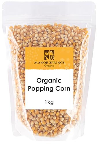 Organic Popping Corn 1kg by Manor Springs