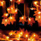 Foglie di Acero Luci Addobbi autunnali Lucine, 3M 20 LEDs Autunno Foglia d'acero Ghirlanda Luci Halloween, 3AA Batteria Alimentato Ghirlande, Natalizie Decorazioni