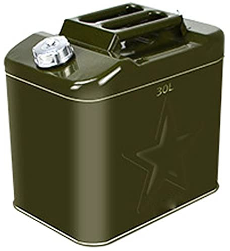 YILEFU Barril De Gasolina De Acero Inoxidable 10L/20L/25L/30L/40L/50L/60L Garrafa Gasolina Deposito Gasoil Lata De Gasolina Y Diésel En Metal Bidón De Combustible De Boquilla,30L