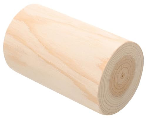 Happyyami clôture en Bois Piquet de Jardin bougeoir de Pot de Plante de souche d'arbre Pots de Plantes rustiques Tabouret de souche d'arbre jardinières en tonneau d'extérieur Beige