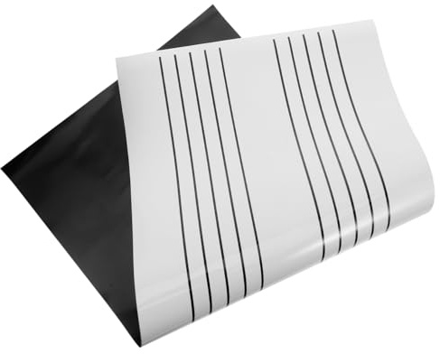 FRCOLOR Pizarra Blanca Magnética De Borrado Seco Pizarra De Notas Musicales Portátil Para Aulas y Casa Herramienta De Enseñanza Musical Fácil De Limpiar y Reutilizable