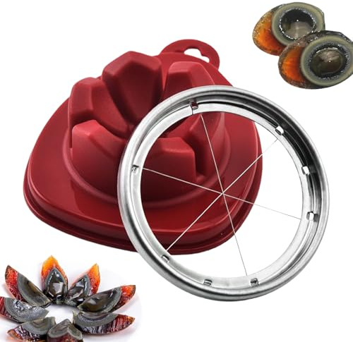 Cortador De Huevos De Acero Inoxidable,Rebanador De Huevo Robusto | Cortador De Acero Inoxidable Con Base Antideslizante Para Decoración De Alimentos Cocina Hogar Preparación De Ensaladas