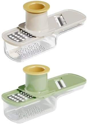 FLCPJGV Rallador Manual Multiusos de Jengibre Y (2 Unidades) para Wasabi Y Zanahorias.