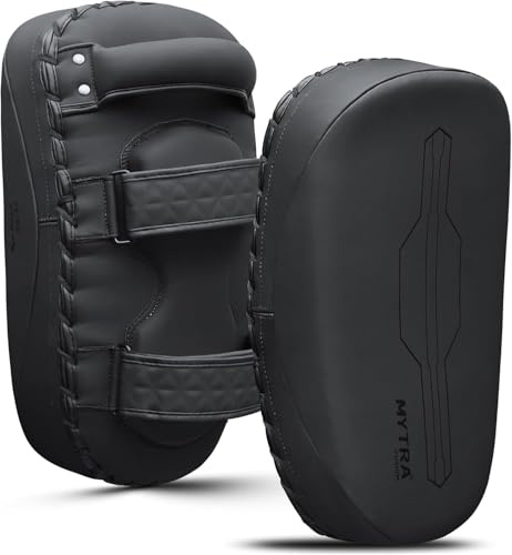 Mytra Fusion. Muay Thai Pad Böjd Karate Kick Pad för kampsport, Kickboxning, Taekwondo, Träning, Muay Thai Kick Pads Karate Shield Punch Pad X 1 Enhet Enkel