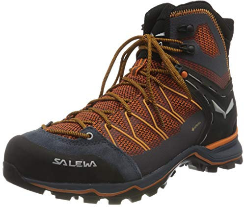 SALEWA Mountain Trainer Lite Mid Gore-Tex Scarpe da Trekking da Uomo, Black Out Carrot, 42 EU