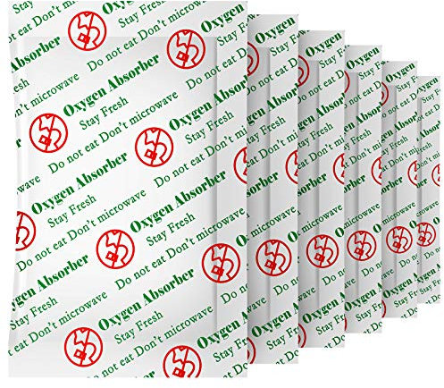 VacYaYa 500CC(50-Pack) Paquets d'absorbeurs d'oxygène de Qualité Alimentaire pour le Stockage d'aliments Séchés et à Long Terme Faits Maison, Stockés dans un Sac Sous Vide