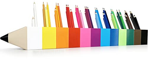 KAJAWIS Schreibtisch-Organizer Kinder Schreibtisch stiftesorter eko Organizer für Bleistifte Organizer für Buntstifte (12 Farben)