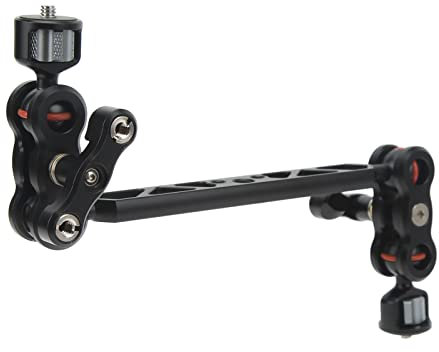 Brazo Mágico de Fricción Articulado Ajustable de 13 Pulg./34 Cm Brazo Articulado de Cámara con Súper Abrazadera Brazo de Extensión de Anodizado CNC de Aleación de Aluminio Cámara de Brazo de Extensión