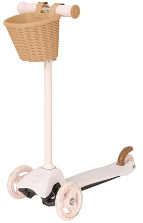 EVO Mini Cruiser Trottinette à 3 roues avec panier à jouets pour enfants | Poussée pour enfants avec poignées réglables en hauteur | Trottinette à 3 roues | Kick Aged 2-7 ans