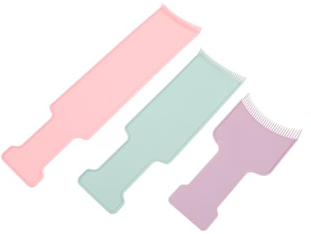 DONFAMDS 3pièces Kit De Balayage Planches à Mèches Pour Coiffeur Peigne Plat Pour Coloration Capillaire Usage Salon Et Maison