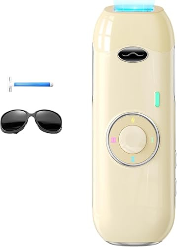 Haarlosy IPL Epilatore Luce Pulsata Indolore, 22J Epilatore Laser con Tecnologia Innovativa IGBT, Adatto per Uomini e Donne Corpo, Viso, Ascelle, Gambe (Bianco Avorio)