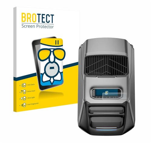 brotect Anti-Glare Glass Screen Protector Matte compatible with EcoFlow Wave 3 - Anti-Scratch 9H Protection Film