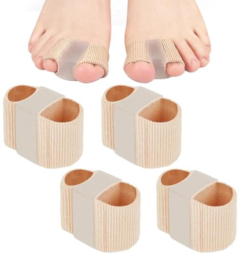 KNUIUYY 4 Pezzi Separatore Dita Piede, Divaricatore Dita Piedi per Dita Storte, Protezione Dito del Piede, per correggere le dita a dita storte e Dita sovrapposte, Alleviano lo Sfregamento e L'attrito