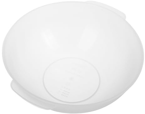SWETRACE Bassin de Lavage Rond en Plastique 21 Cm avec Poignée, Portable et Polyvalent pour Lavage du Visage Mains à Domicile Salon de Beauté