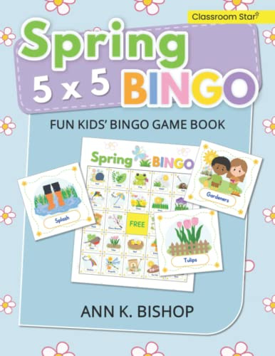 Spring Bingo: 5 x 5, Fun Kids' Bingo Game Book