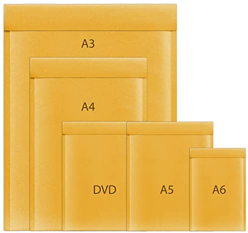 A4 Size Bubble Padded Envelopes for Packaging Postage Peel & Seal Shipping Bag Mailers Postal Wrap 10 Pack