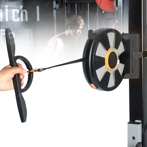 XNZJHPP Multi-Exercise Gym Workout Station, All in 1 Cable Pull Station, Flywheel Trainer with Specific Inertia, for Gym