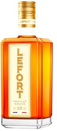 LEFORT - Blanc - Spiritueux À Base d’Eau de Vie, de Whisky LEFORT & d’Arômes Naturels de Vanille Douce Biologique - 35% Alcool - Origine : France - Bouteille 70 cl