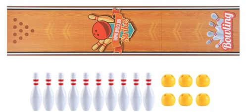 Tischsportspiel – Mini-Bowlingspielzeug, interaktives Spielset, kompakte Aktivitätsherausforderung | Lernspaßiges Schreibtischspiel, Unterhaltung für geselliges Beisammensein für Kinder, Teenager, Gle